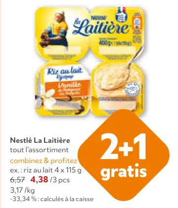 Offre: Riz au lait Vanille