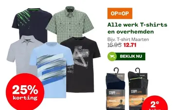 Aanbieding: Alle werk T-shirts en overhemden