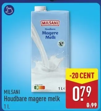 Aanbieding: Houdbare magere melk