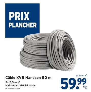 Offre: Câble XVB Handson