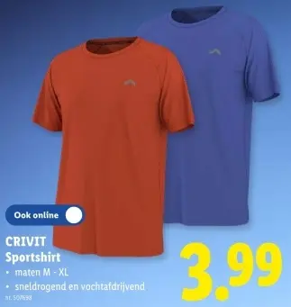 Promotie: CRIVIT Sportshirt