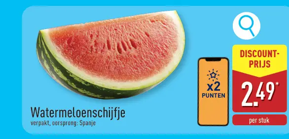 Promotie: Watermeloenschijfje