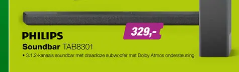 Aanbieding: Soundbar TAB8301