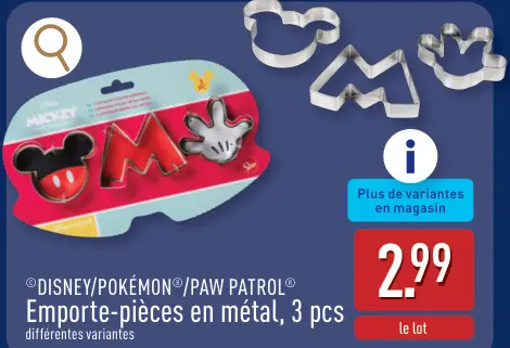 Offre: Emporte-pièces en métal