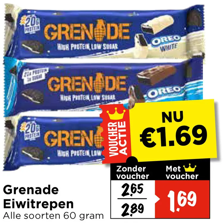 Aanbieding: Grenade Eiwitrepen
