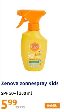 Aanbieding: Zenova zonnespray Kids