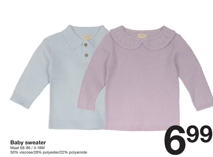 Promotie: Baby sweater