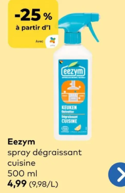 Offre: Eezym spray dégraissant cuisine