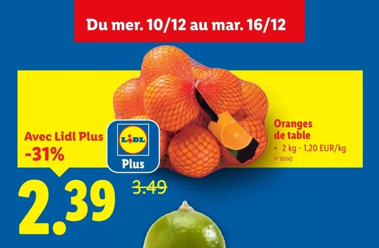 Offre: Oranges de table