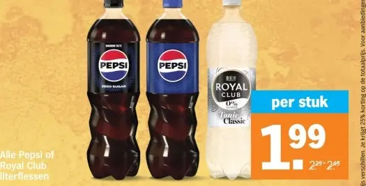 Aanbieding: Pepsi of Royal Club