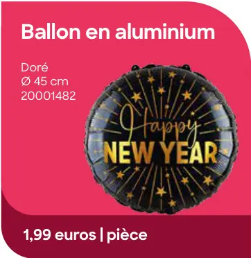 Offre: Ballon en aluminium