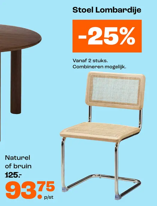 Promotie: Stoel Lombardije