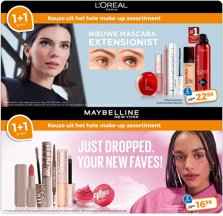 Aanbieding: L'Oréal of Maybelline 