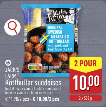 Offre: Köttbullar suédoises