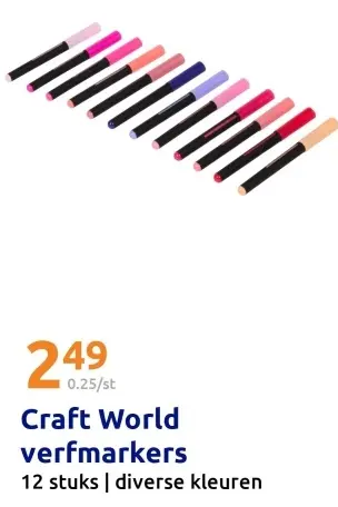 Aanbieding: Craft World verfmarkers