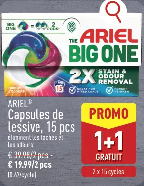 Offre: Capsules de lessive
