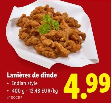 Offre: Lanières de dinde