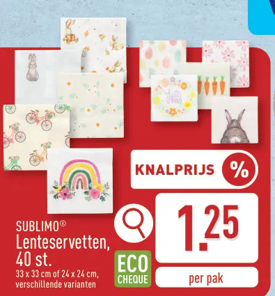 Promotie: Lenteservetten