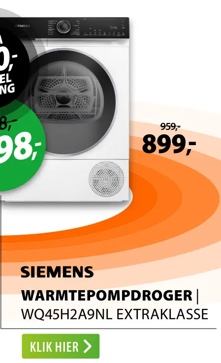 Aanbieding: Warmtepompdroger