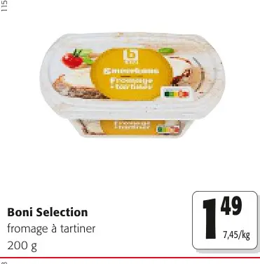 Offre: Fromage à tartiner