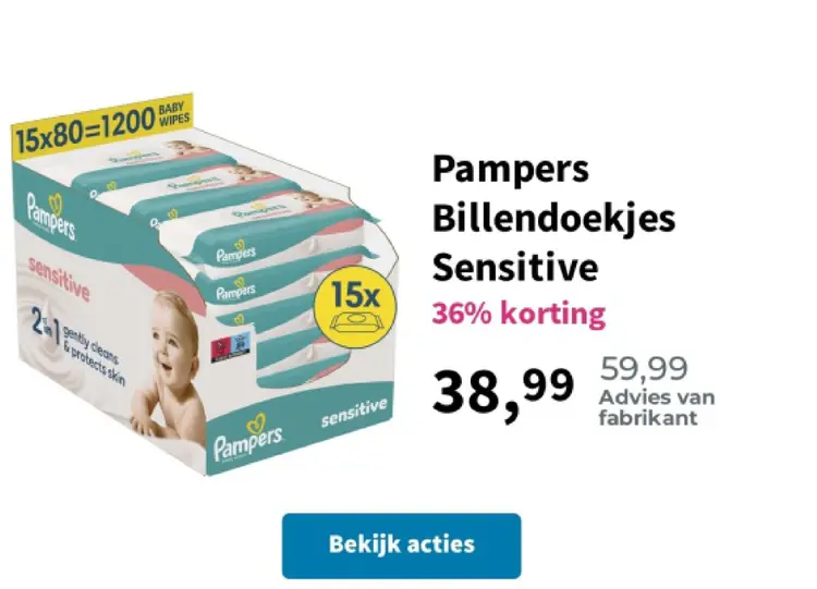 Promotie: Billendoekjes Sensitive