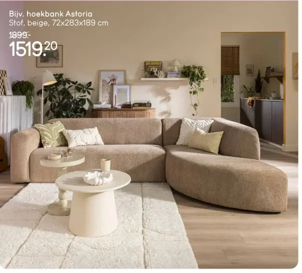 Aanbieding: hoekbank Astoria
