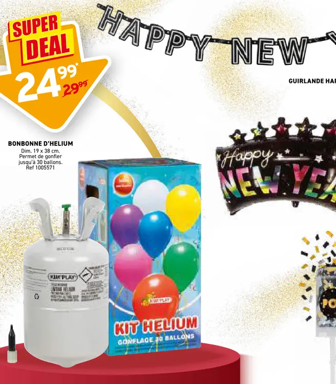 Offre: Bonbonne d'helium