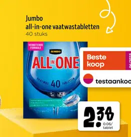 Promotie: All-in-one vaatwastabletten