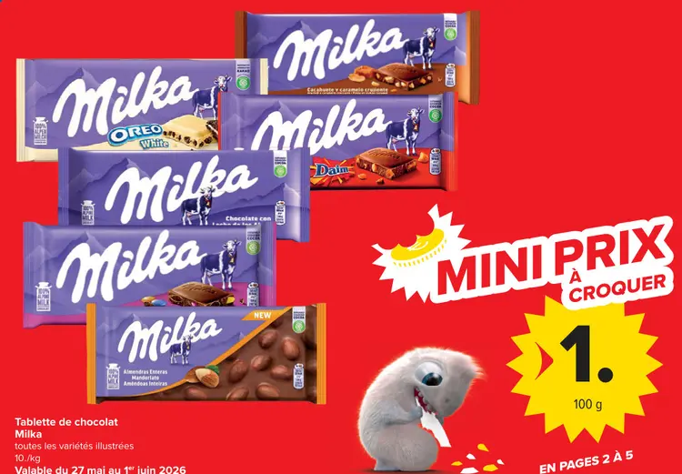 Offre: Tablette de chocolat