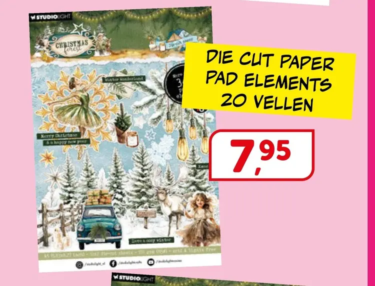 Aanbieding: Die cut paper pad elements