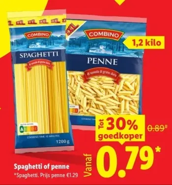 Aanbieding: Spaghetti of penne