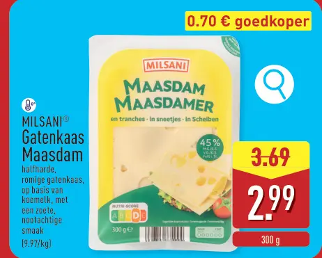Promotie: Gatenkaas Maasdam