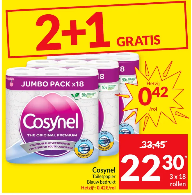 Promotie: Toiletpapier