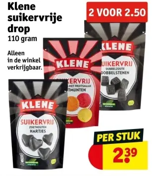 Aanbieding: Klene suikervrije drop