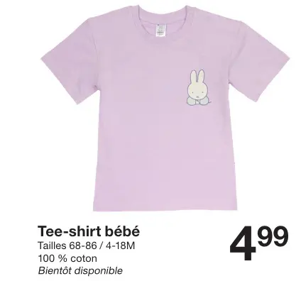 Offre: Tee-shirt bébé