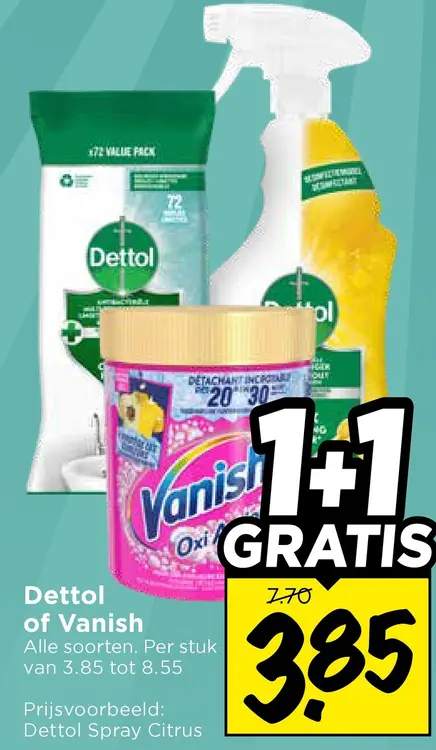 Aanbieding: Dettol of Vanish