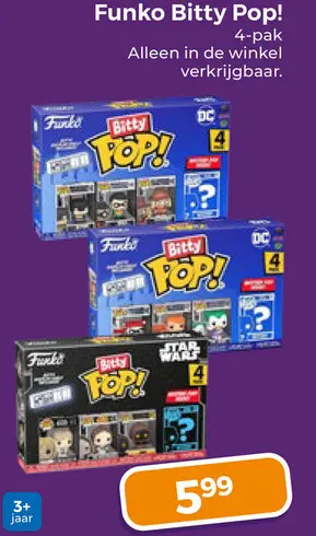 Aanbieding: Funko Bitty Pop!