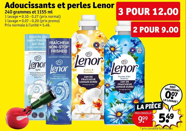 Offre: Adoucissants et perles
