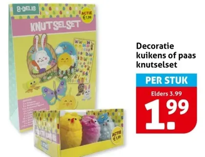 Decoratie kuikens of paas knutselset