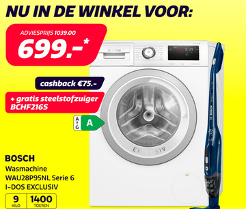 Aanbieding: Bosch WAU28P95NL Serie 6 I-DOS  EXCLUSIV