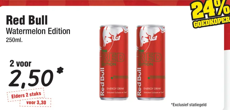Aanbieding: Red Bull Watermelon Edition