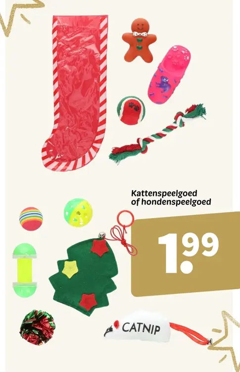 Aanbieding: Kattenspeelgoed of hondenspeelgoed