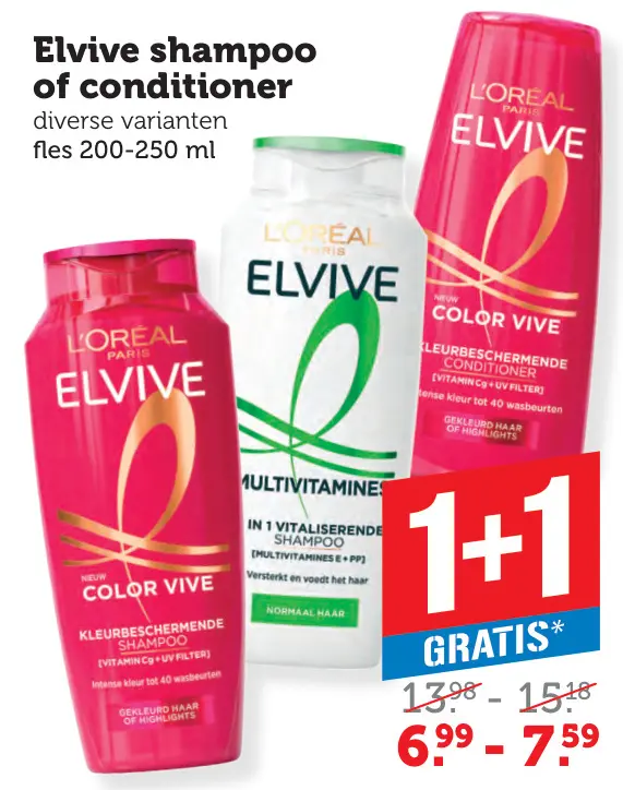 Aanbieding: Shampoo of conditioner