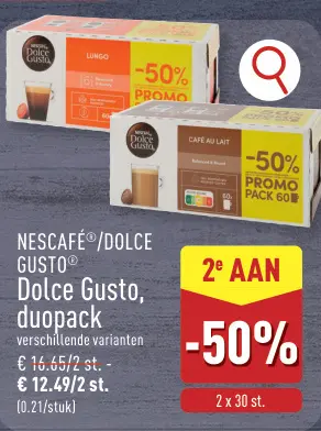 Promotie: NESCAFÉ®/DOLCE GUSTO® Dolce Gusto, duopack