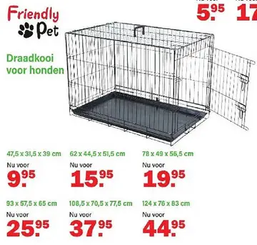 Aanbieding: Draadkooi voor honden
