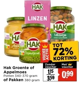Aanbieding: Groente of Appelmoes