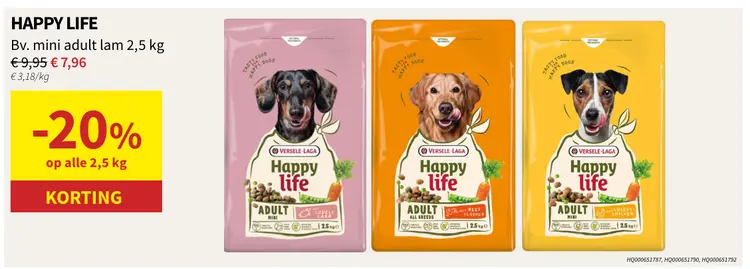 Promotie: Happy Life hondenvoer