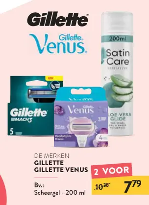 Promotie: Gillette scheermesjes en scheerschuim