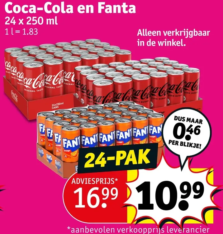 Promotie: Coca-Cola en Fanta