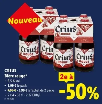 Offre: Bière rouge